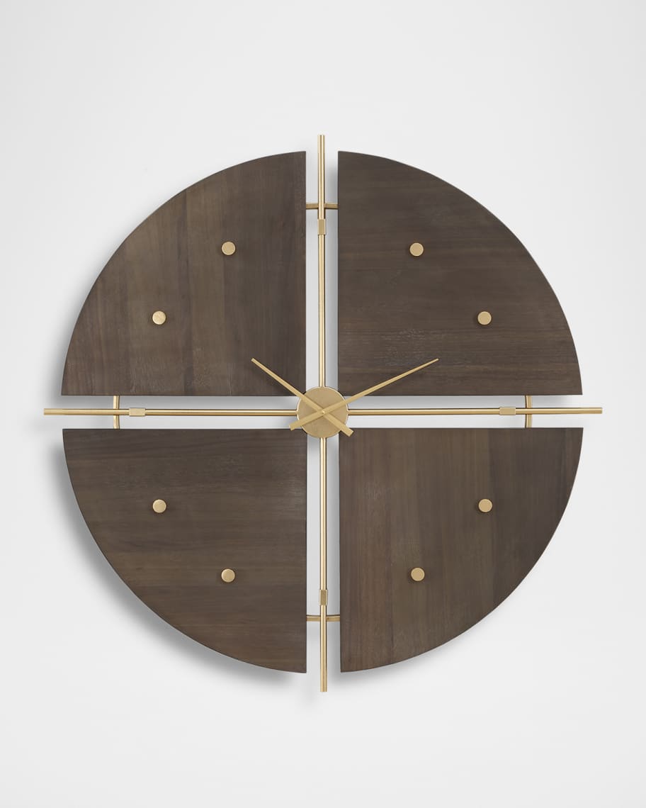 Walnut Elegance Clock | Neiman Marcus