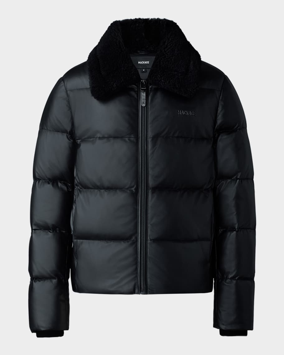 24AW new/Mackage ホープキルティングジャケット Jacket Black マッカージュ MACKAGE MACKAGE FOX FUR ダウンジャケット DIXON