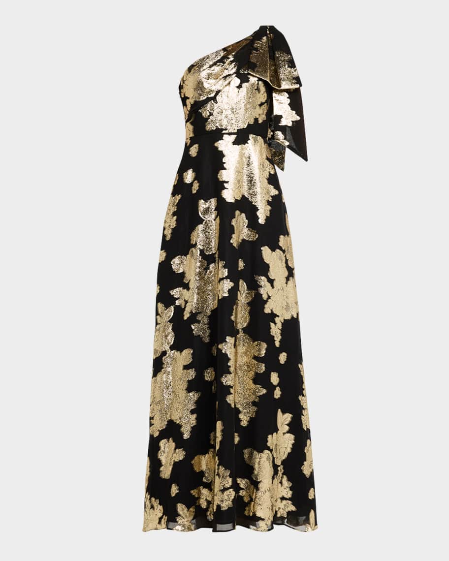 Aidan Mattox - MD1E201685 Cold Shoulder Sleeves Sequined Gown main image 1