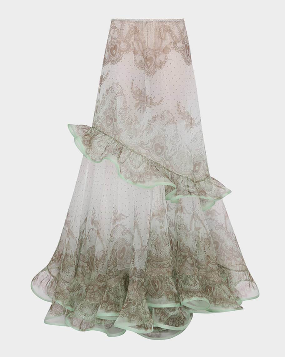 【関税込み】ZIMMERMANN 'Crush Flutter Maxi' skirt Zimmermann Crush Flutter Maxi Skirt | Neiman Marcus