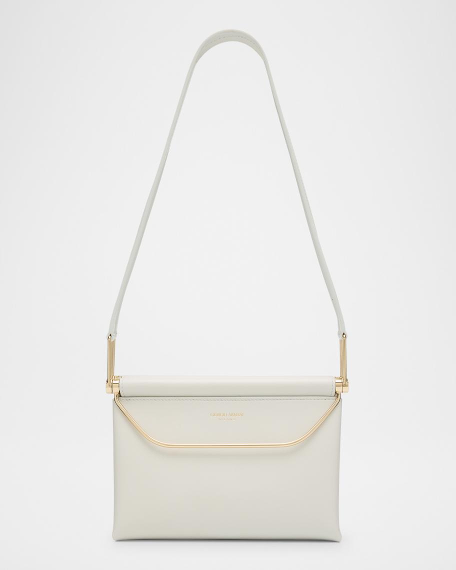 Giorgio Armani Avenue Small Polished Leather Shoulder Bag | Neiman