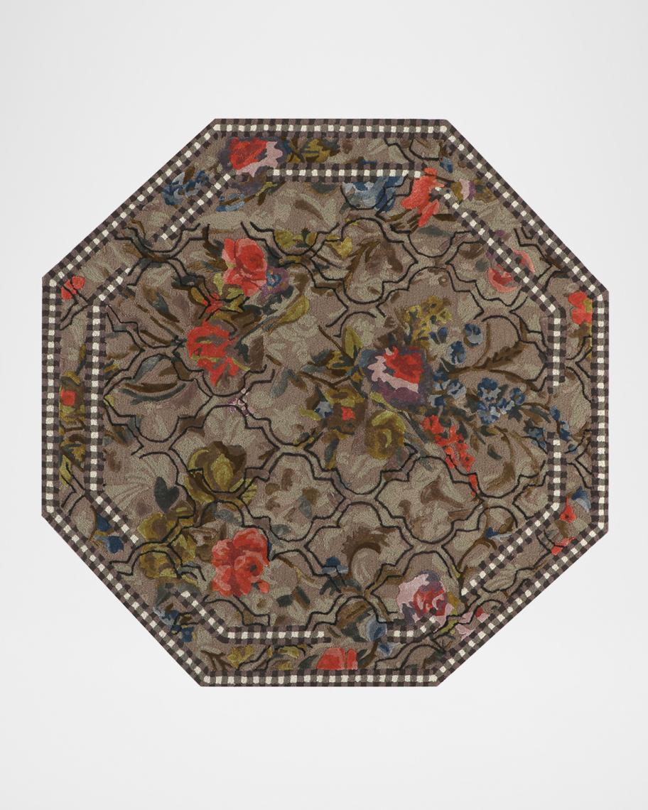MacKenzie-Childs Field Study Floral Rug, 6' Octagon | Neiman Marcus