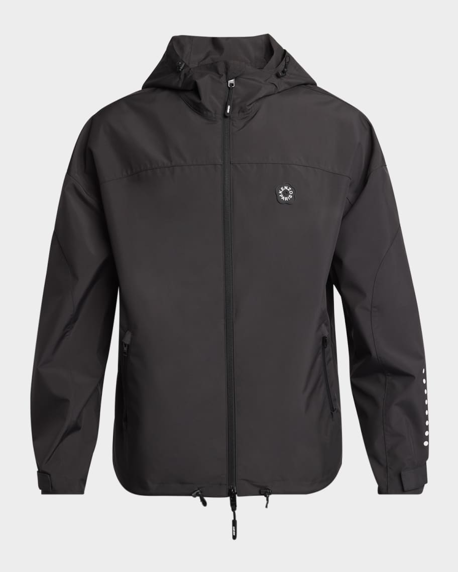 KENZO ケンゾー Reversible windbreaker jacket KENZO Reversible Windbreaker With Hood, Black – OZNICO