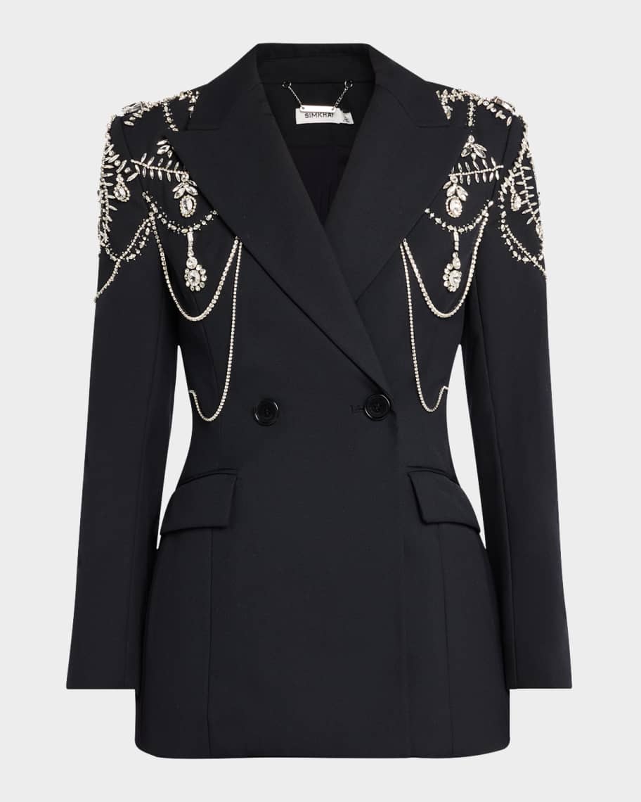 ☆25SS☆Pearl Embellished Tuxedo/KIMHEKIM☆ Pearl Embellished Tuxedo (Black) - KIMHĒKIM