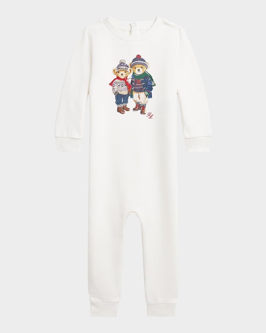 Ralph Lauren Baby Boys Polo Bear Graphic Print T-Shirt in Blue