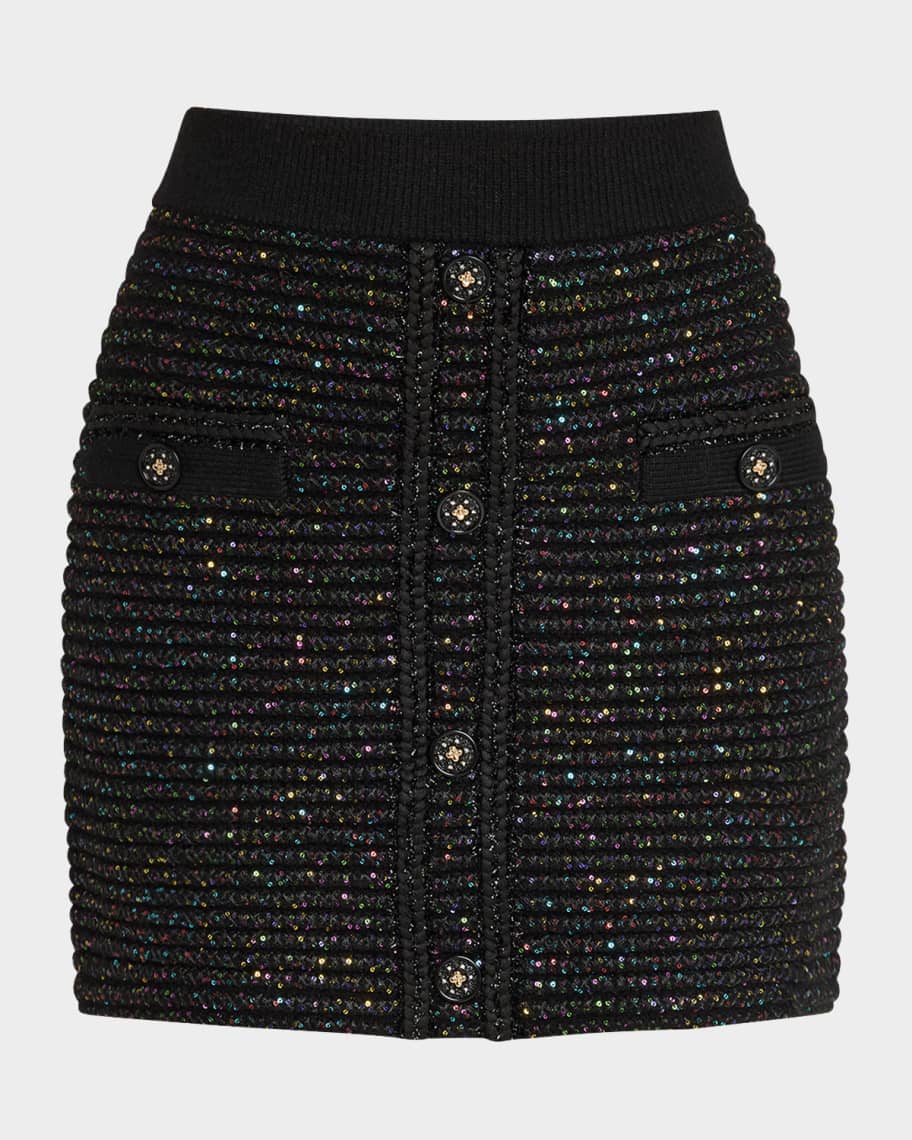 Textured Knit Mini Skirt