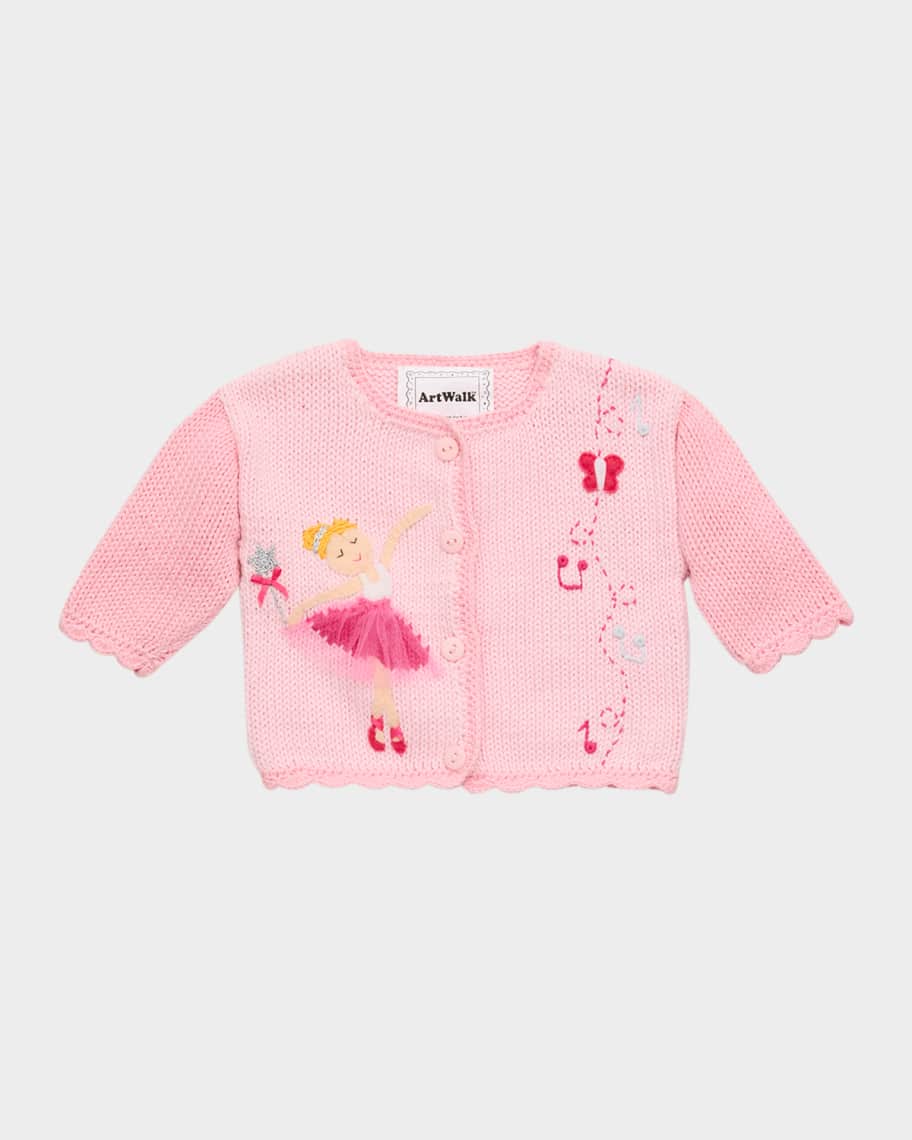 Art Walk Girl's Tip Toe Ballerina Sweater, Size 6M-24M