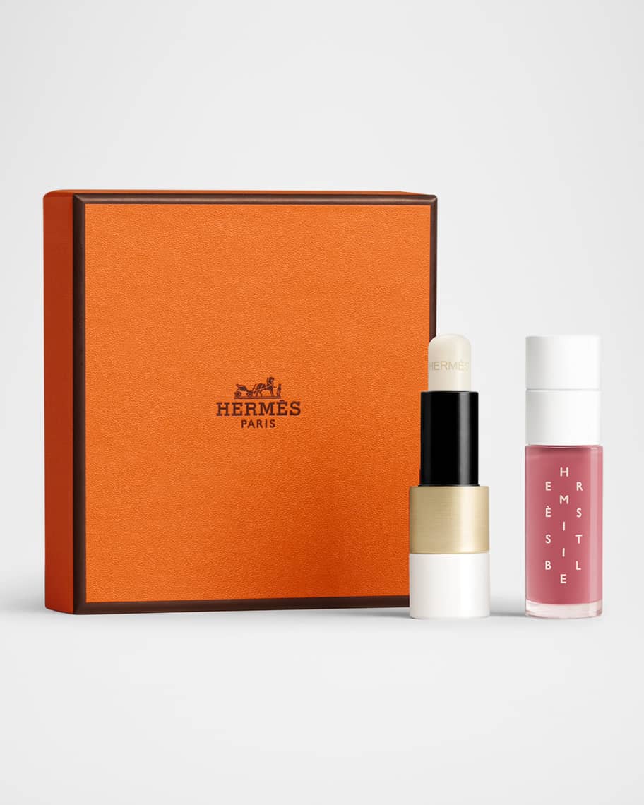 新品未使用HERMES ルージュ ア レーベル27 49 リップバーム3本セット Hermes Rouge Lip Balm and Rose Kola Duo Lip Gift Set | Neiman Marcus