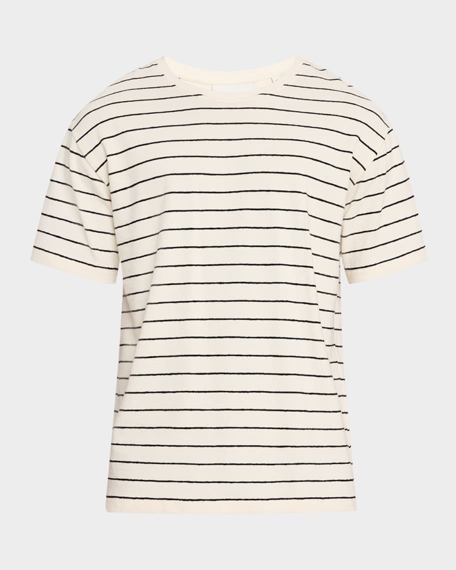 Tシャツ・カットソー COVERNAT Gradient striped t-shirt beige Var beige Striped T-shirt - Buy Online | Terranova