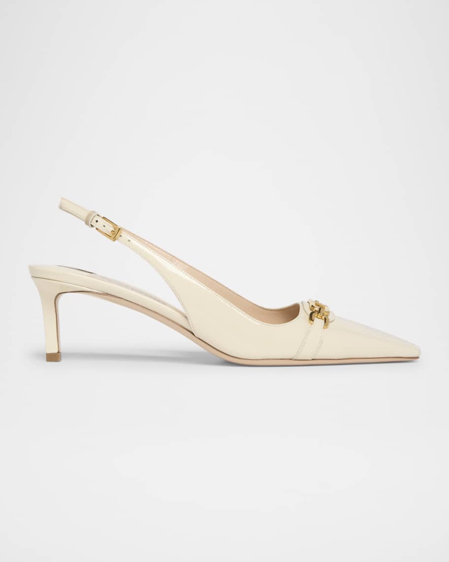 TOM FORD Whitney Patent Leather Slingback Ballerina Pumps