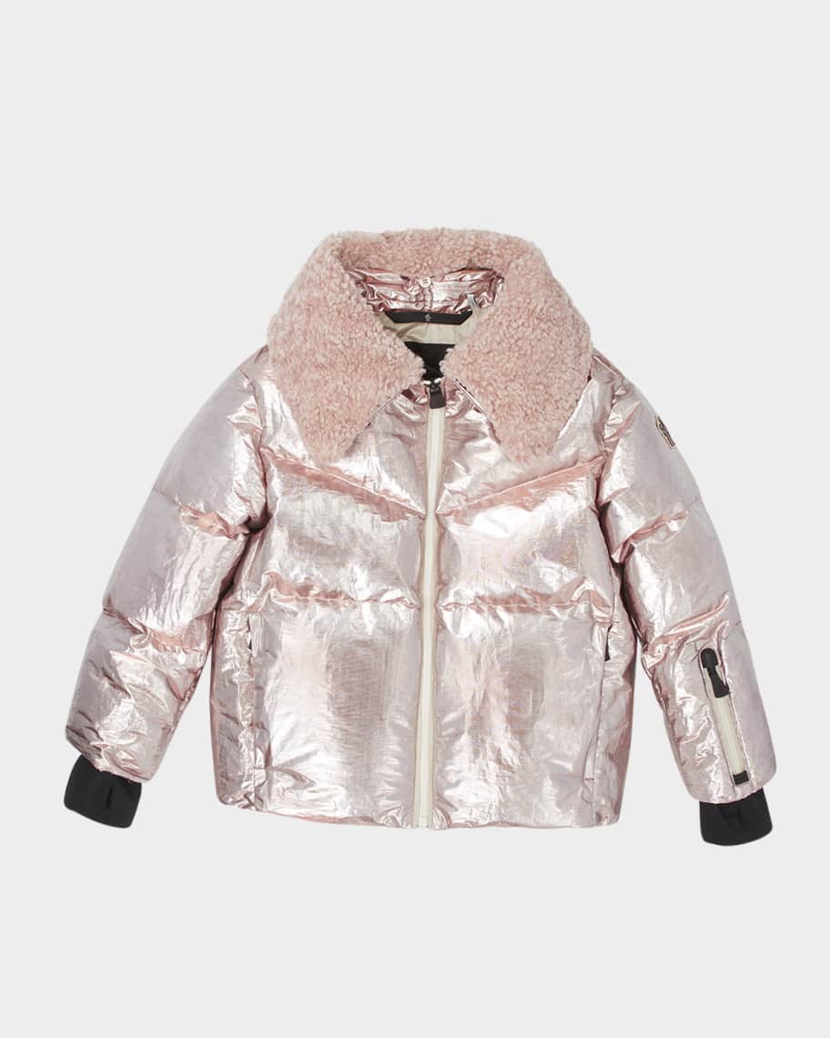 ☆外観美品☆MONCLER GRENOBLE ダウンジャケット 千鳥柄 ピンク x Naj-Oleari 3 Moncler Grenoble Plumel down jacket in pink