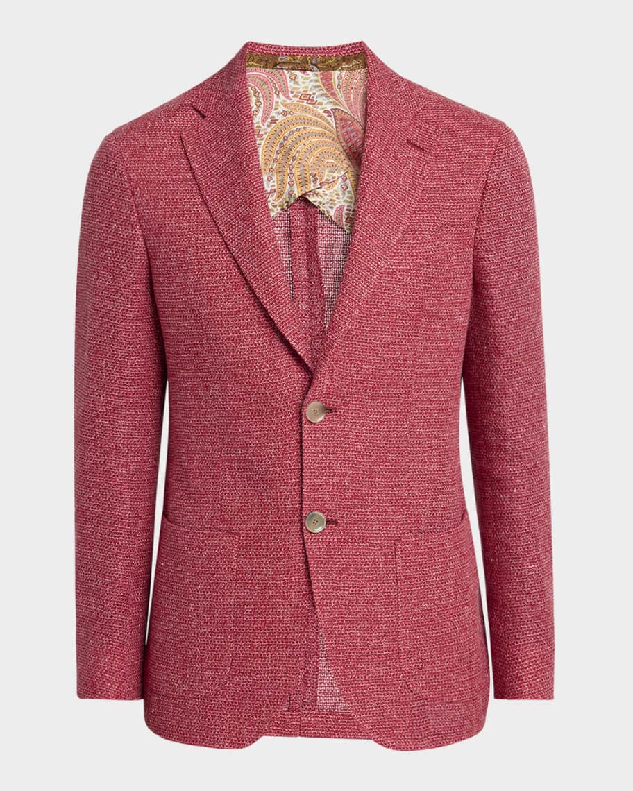 Etro Men's Lightweight Linen-Silk Sport Coat