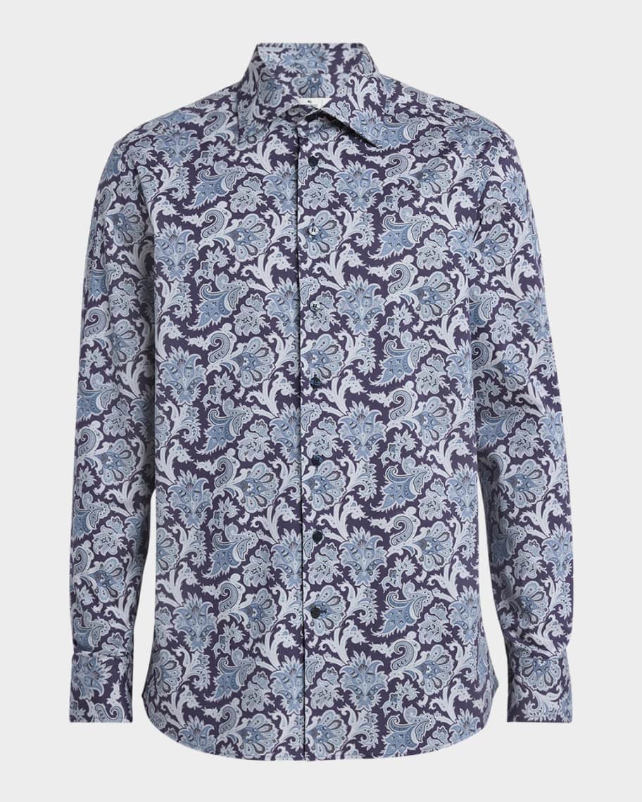 Etro Men's Floral Patterned Sport Shirt Neiman Marcus — free download