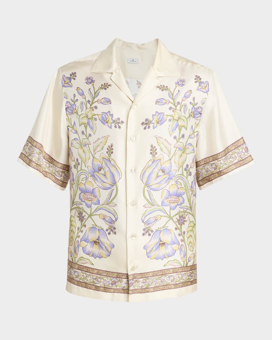 Tシャツ・カットソー ETRO SS25 Floral shirt (WRIA004899SP5C4 X0888) ETRO Floral Paisley T-shirt | Neutrals | FARFETCH