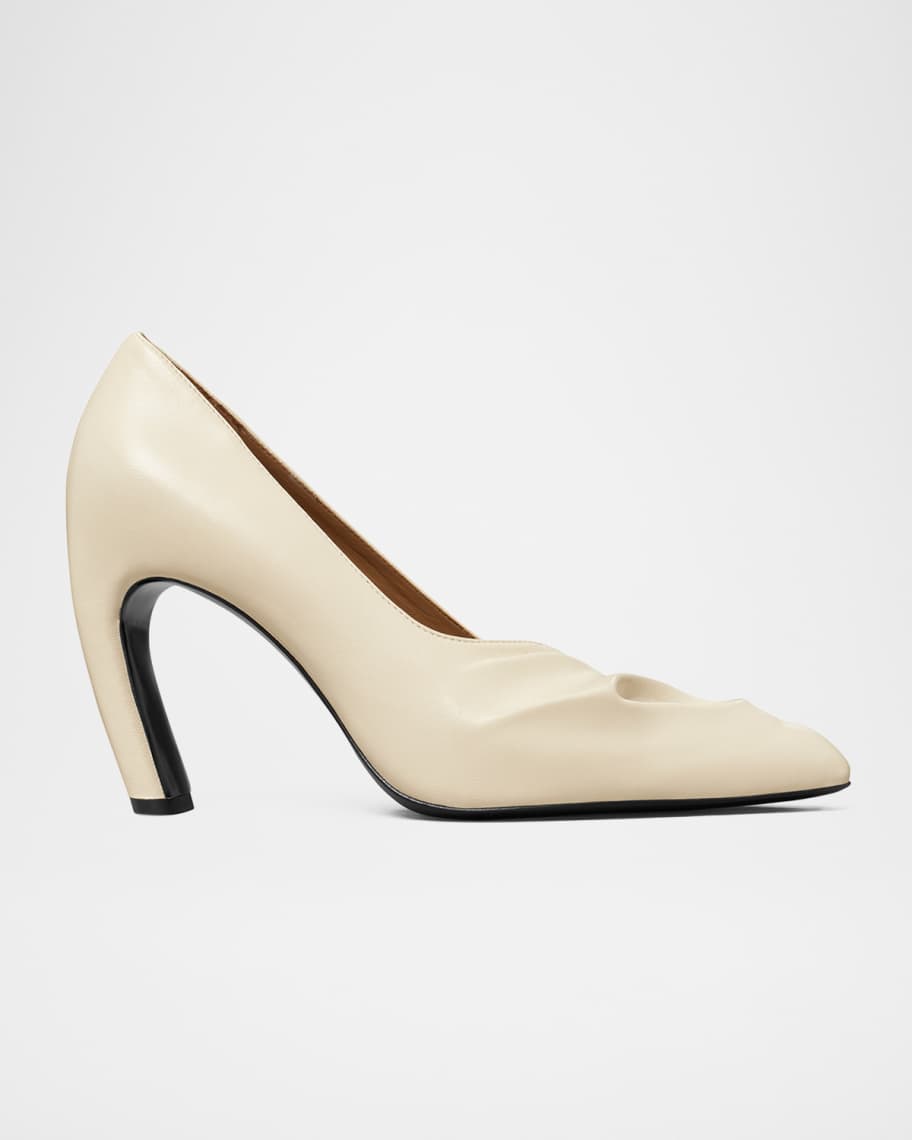 【関税込み】Tory Burch ブラック Peep Toe 90mm ヒール pierced-peep-toe-slingback-