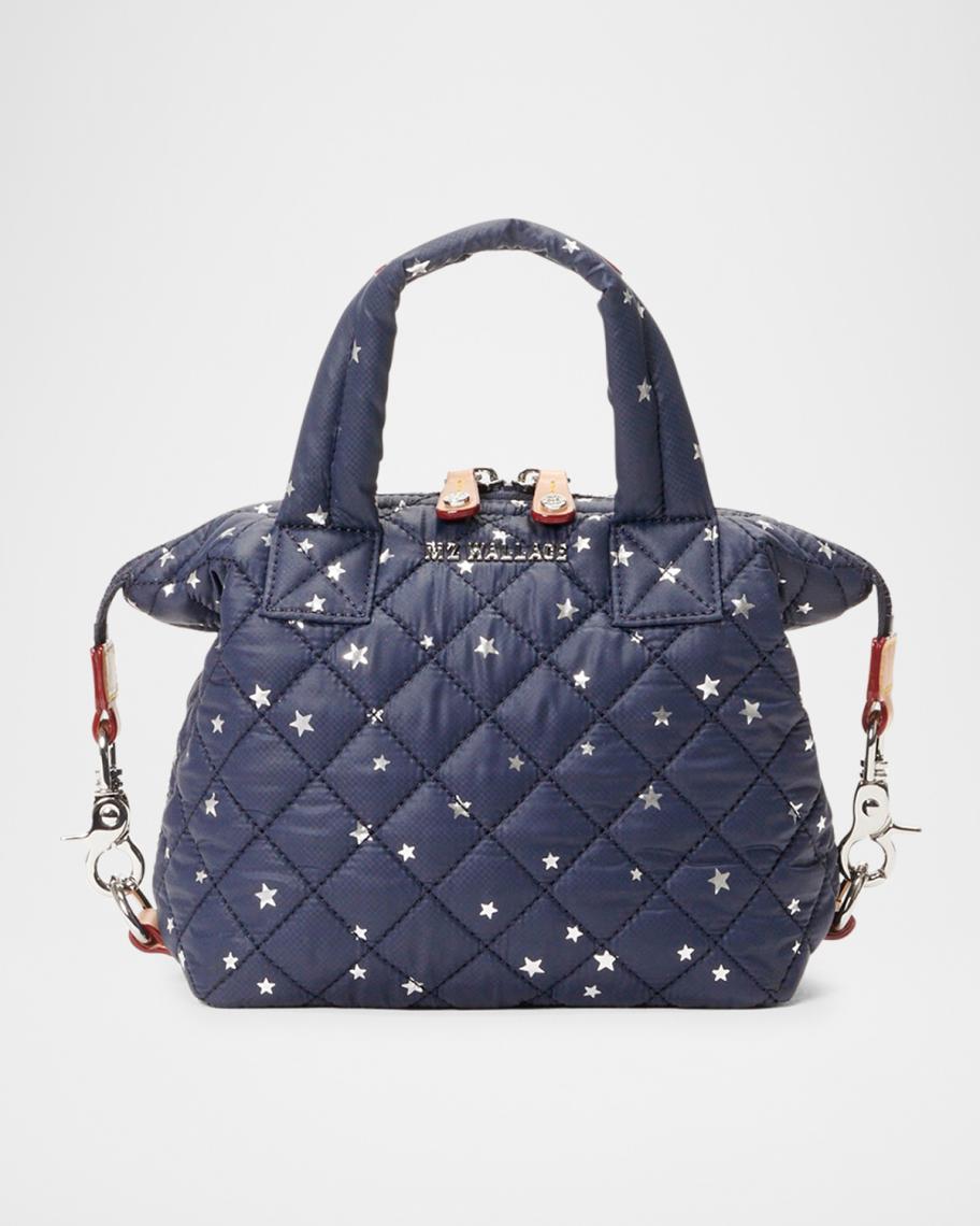 MZ Wallace Black Star-Patterned Quilted Bag MZ Wallace Madison Quilted Star Shopper Bag – Cinnamon Boutique main image 3
