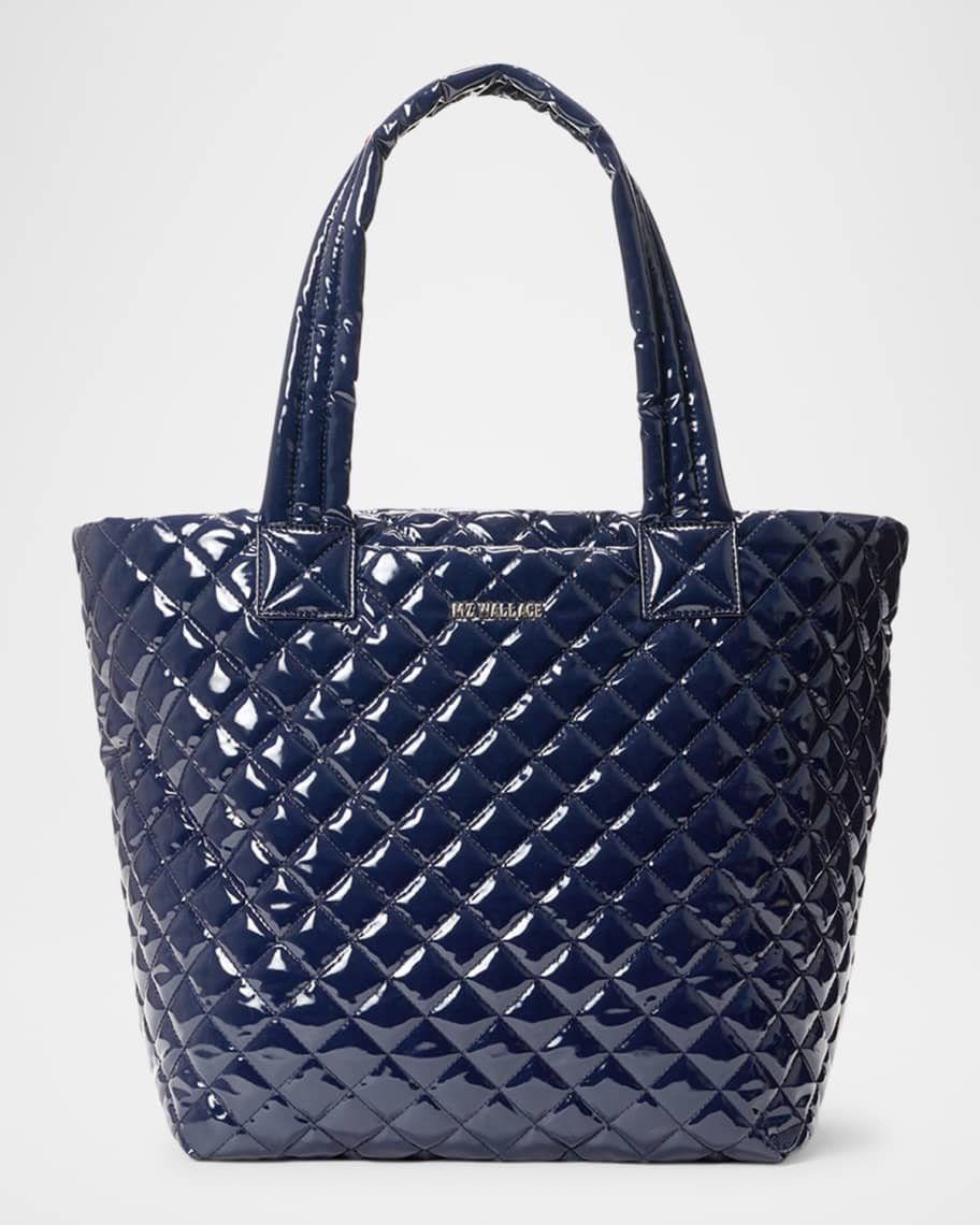 MZ WALLACE Metro Deluxe Medium Quilted Patent Tote Bag Neiman Marcus