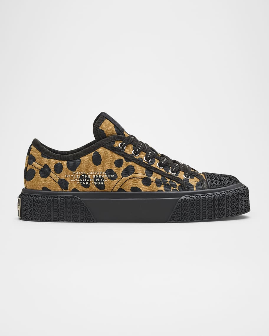 Marc Jacobs The Zebra Canvas Low-Top Sneakers | Neiman Marcus
