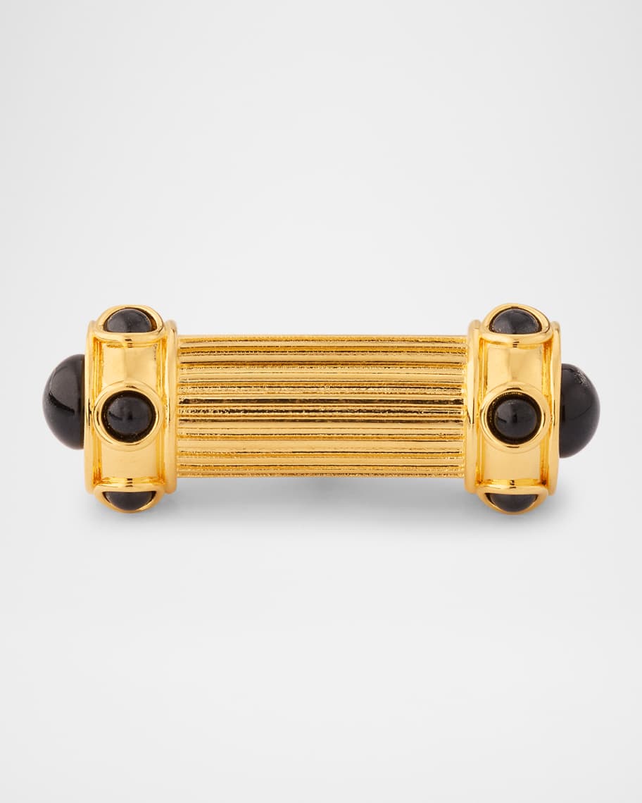 TOM FORD Stone Cross Bar Double Ring | Neiman Marcus