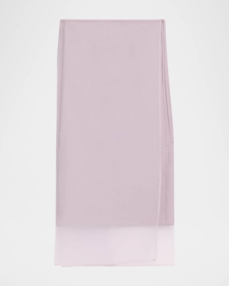 Brunello Cucinelli Crispy Cotton Midi Sarong Skirt | Neiman Marcus