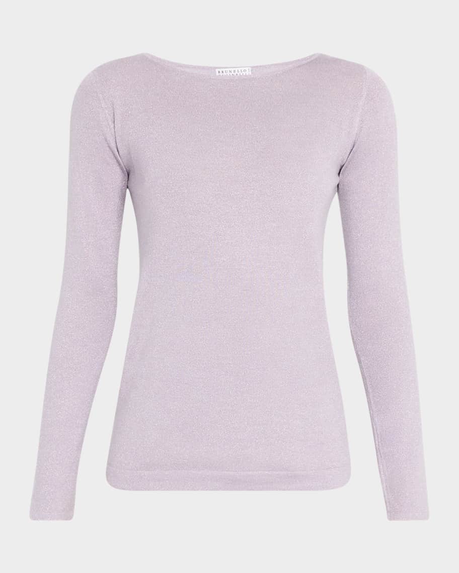 Mello Cream Fishnet Tassel Trim Boat Neck Sweater