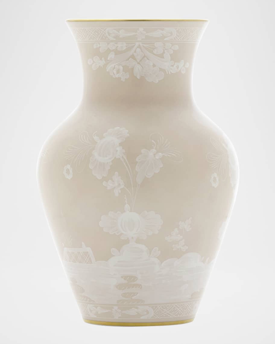 Oriente Italiano Meringa Ming Vase - 10"