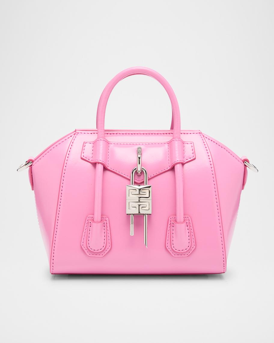 Antigona Lock Toy Top-Handle Bag in Leather 