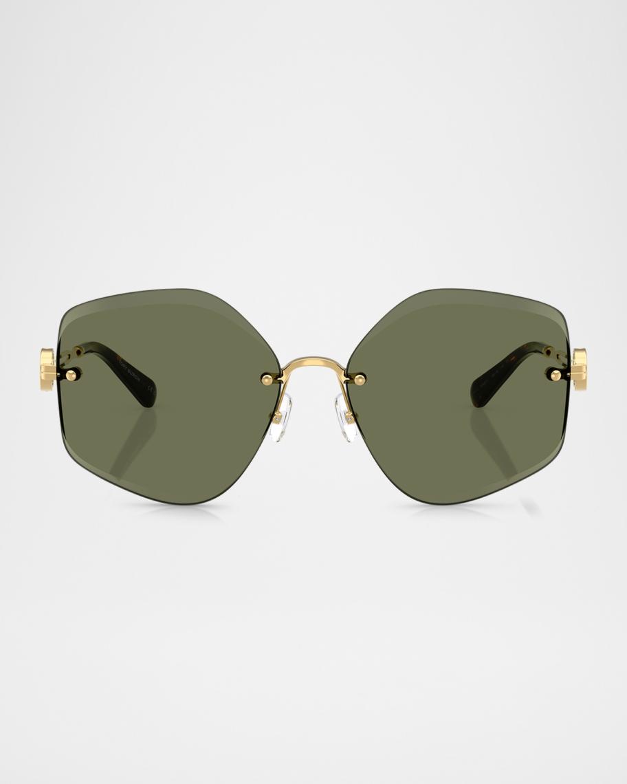 TORY BURCH TY7111 BOTTLE GREEN/GOLD SUNGLASSES Tory Burch TY7111 Sunglasses | FREE Shipping - Go-Optic.com  main image 4