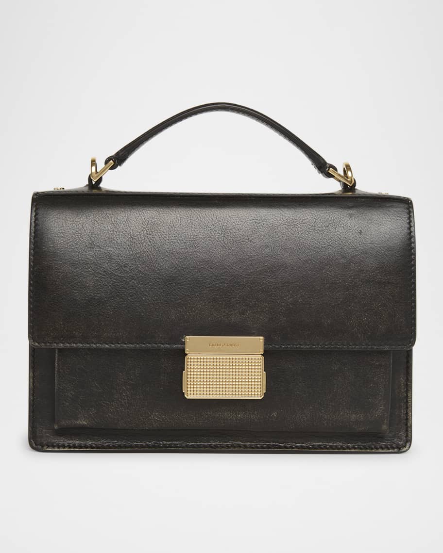 Golden Goose Venezia Distressed Leather Crossbody Bag