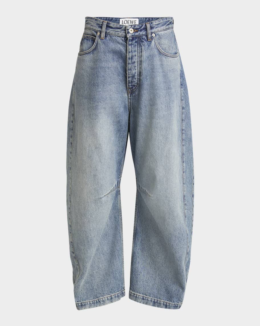 LOEWE Anagram high-rise wide-leg jeans ワイド ジーンズ ロゴ Anagram high-rise wide-leg jeans in black - Loewe | Mytheresa