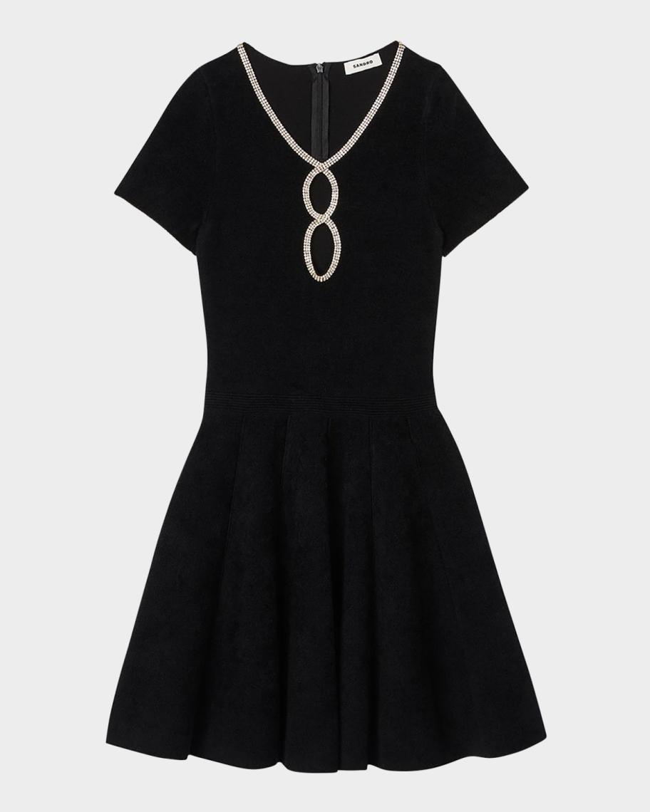 sandro mini black dress Sandro 2-in-1 Mini dress