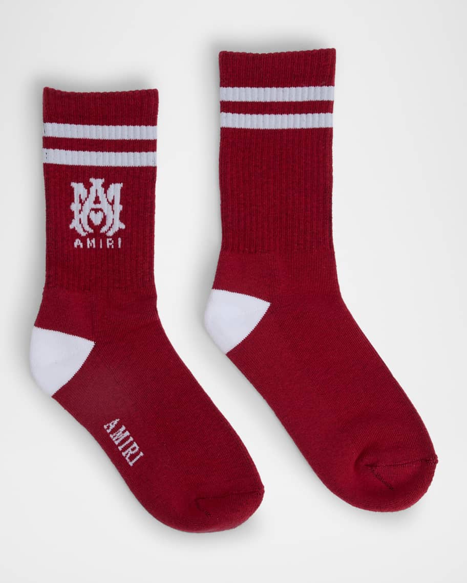 Kid's MA Stripe Crew Socks, Size S-L