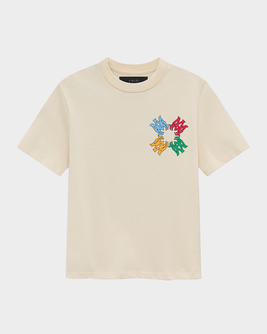 Amiri Kid's MA Quad Scribble Logo T-Shirt, Size 4-12