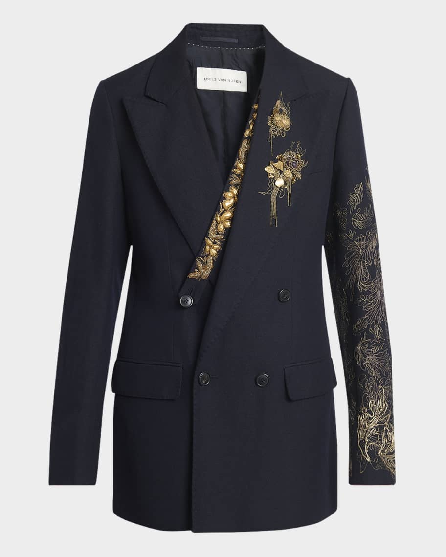 Dries Van Noten Men's Barton Embellished Dinner Jacket | Neiman Marcus