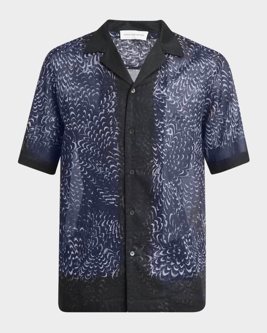 Tシャツ・カットソー Dries Van Noten Dries Van Noten Carltone Shirt Dries Van Noten Carltone Shirt - Brown – Kith Europe