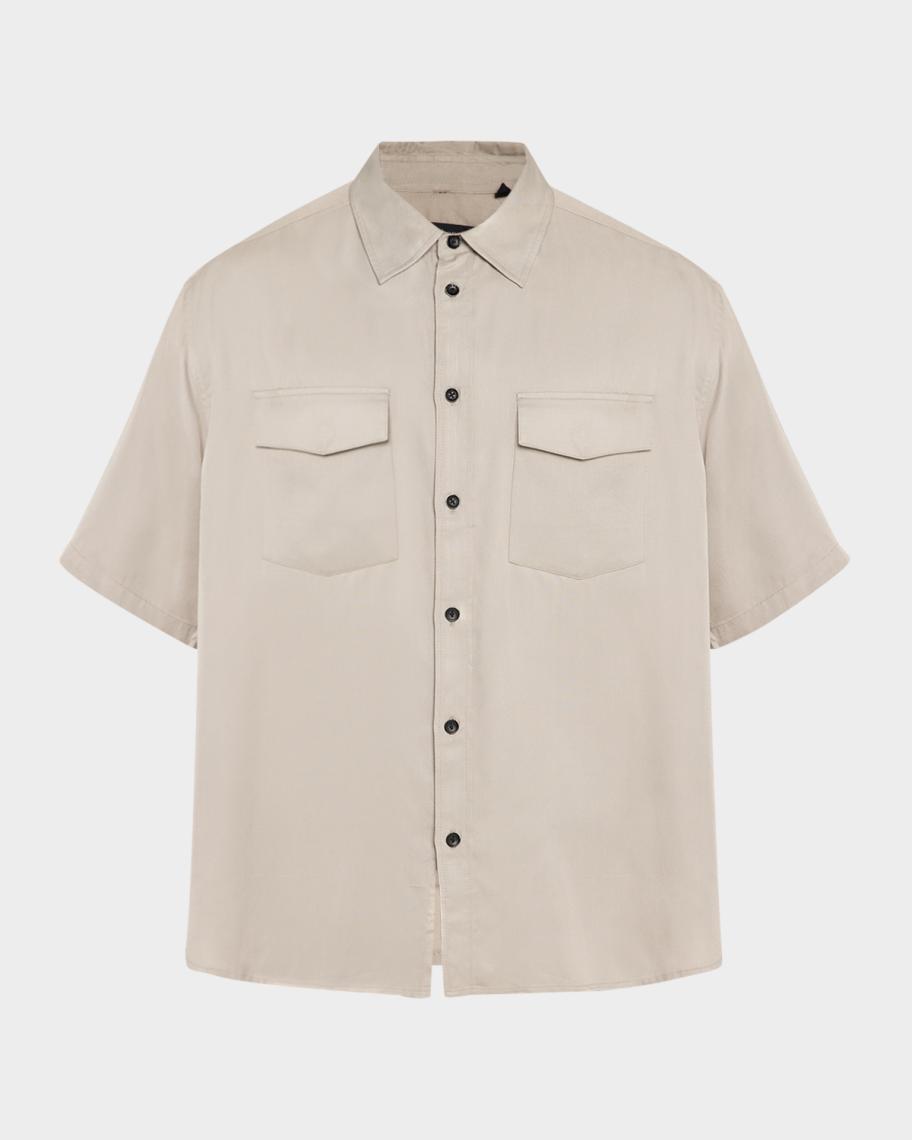 rag & bone Men's Matthew 2-Pocket Short-Sleeve Shirt | Neiman Marcus