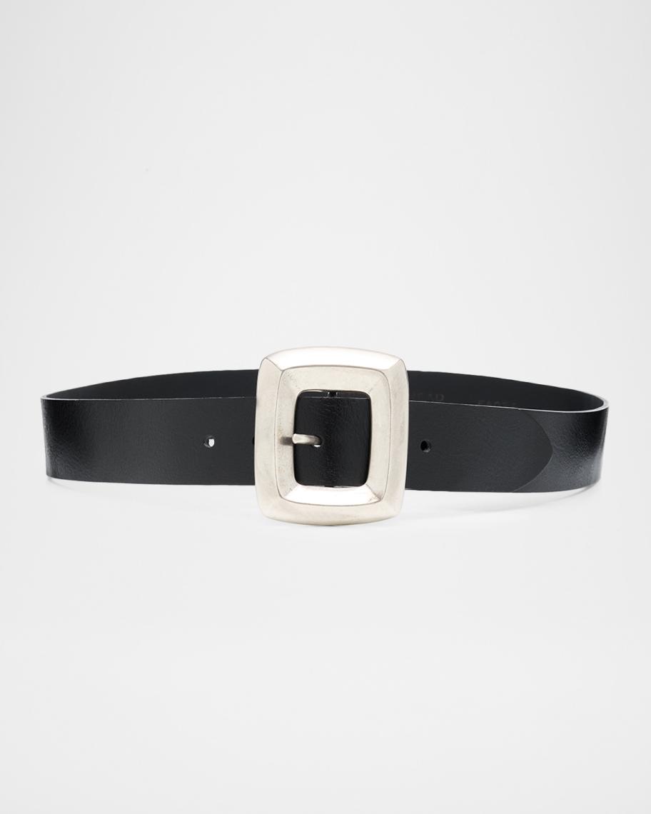Streets Ahead Cross Buckle Belt Streets Ahead Reilly Leather Belt | Neiman Marcus main image 3