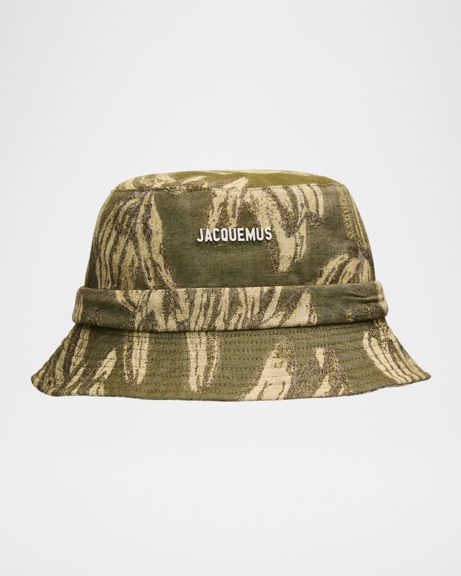 JACQUEMUSジャックムスLe Bob Bordado Logo Bucket Hatキャップ JACQUEMUS Le Bob embellished cotton-canvas bucket hat | NET