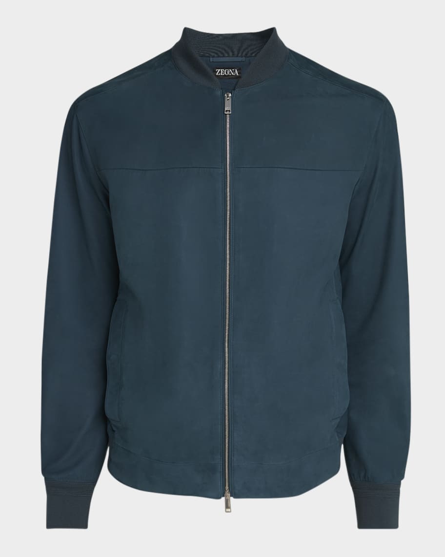 AM039 Ermenegildo Zegna リバーシブルボンバージャケット