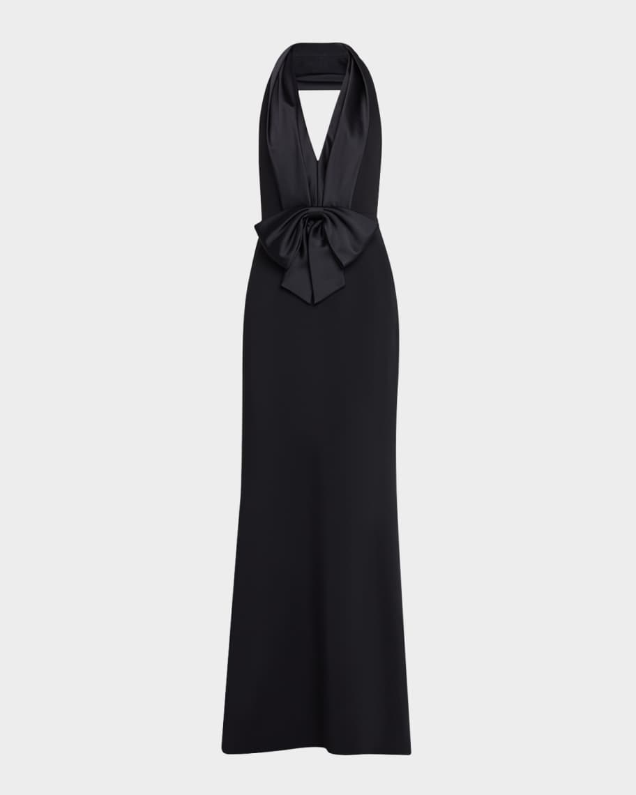 Badgley mischka collection meghan halter column gown shop