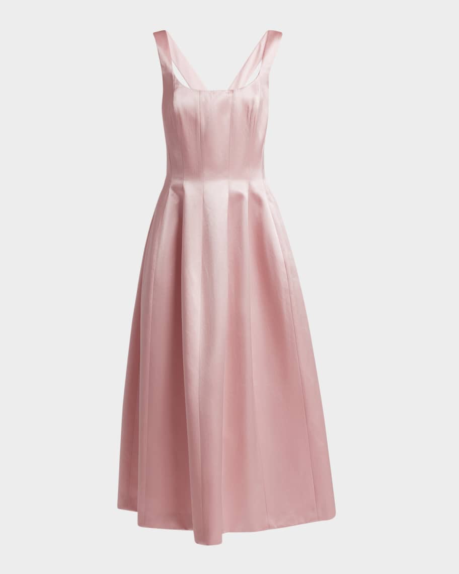 パーティードレス Philosophy Di Lorenzo Serafini Satin Sleeveless V-Neck Raso Philosophy Di Lorenzo Serafini Satin Sleeveless V-neck Raso