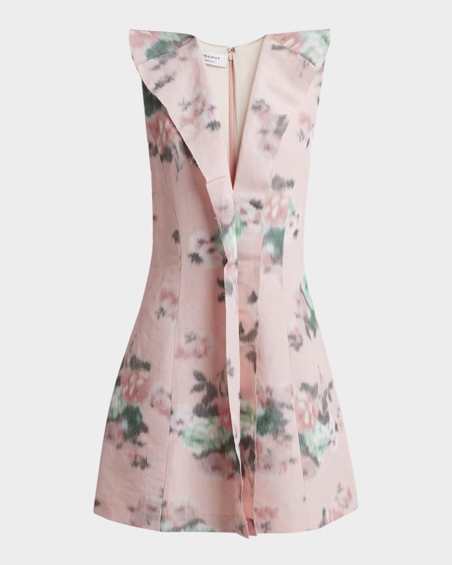 Philosophy di Lorenzo Serafini Blur Floral-Print Ruffle