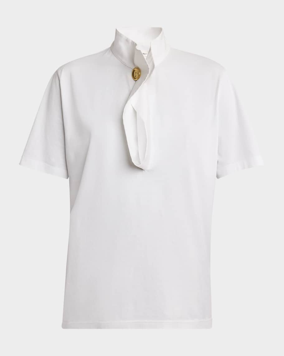 Givenchy High Neck Pierced Top | Neiman Marcus