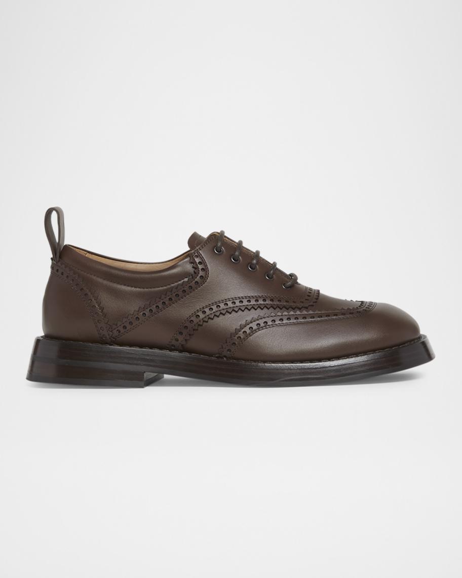 Alexander McQueen Men Size EU 42 US 9 Brown Leather Brogue 