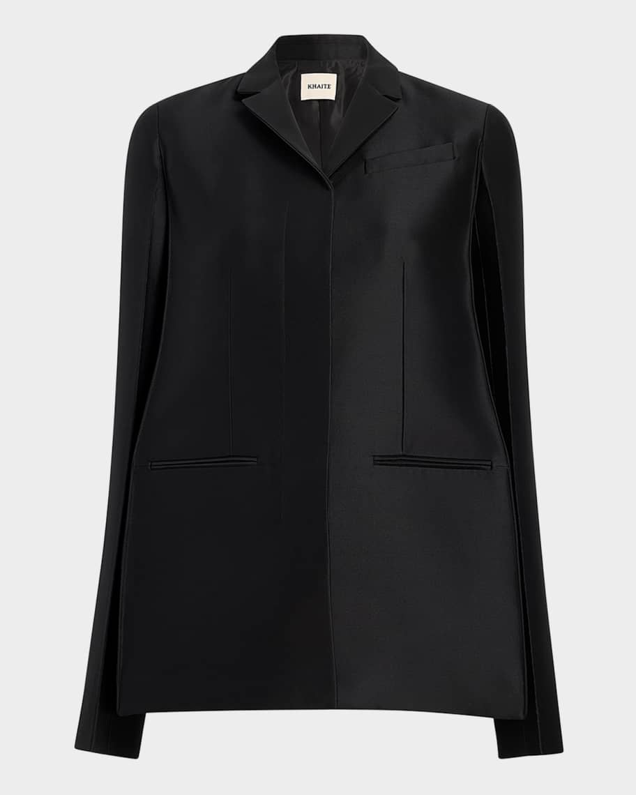 Khaite Crittan Single-Breasted Jacket | Neiman Marcus