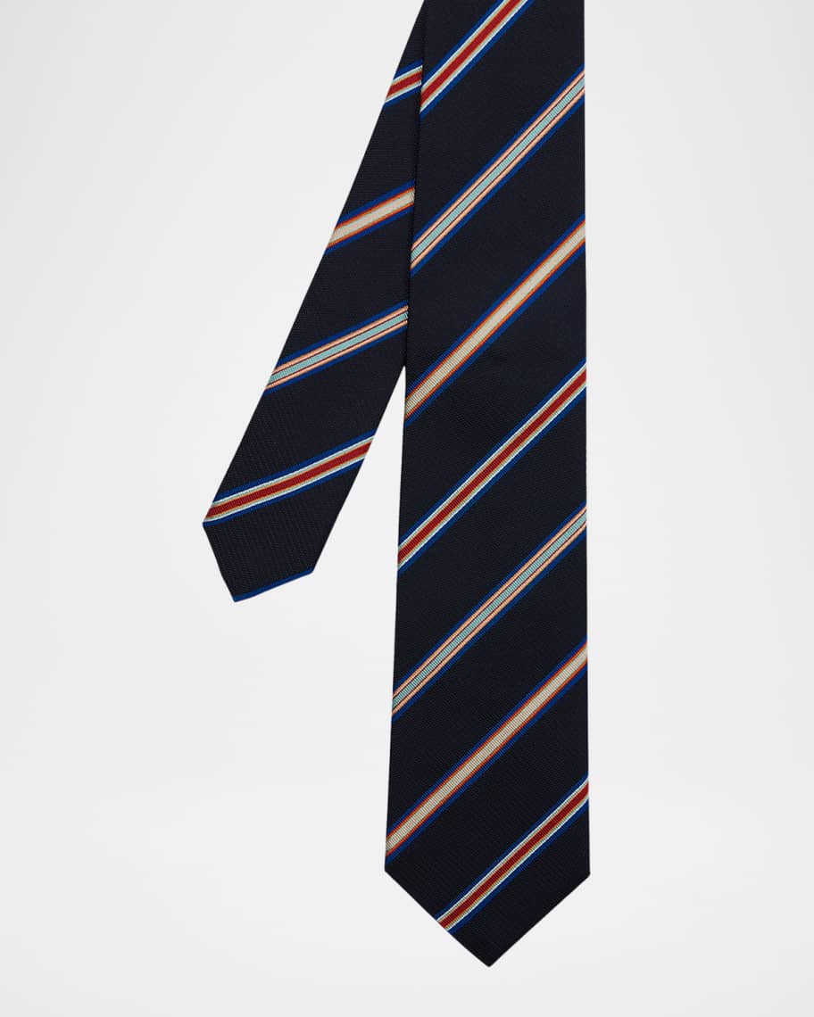 90s paul smith two-tuck stripe スラックス Paul Smith Men's Diagonal Stripe Silk Tie | Neiman Marcus