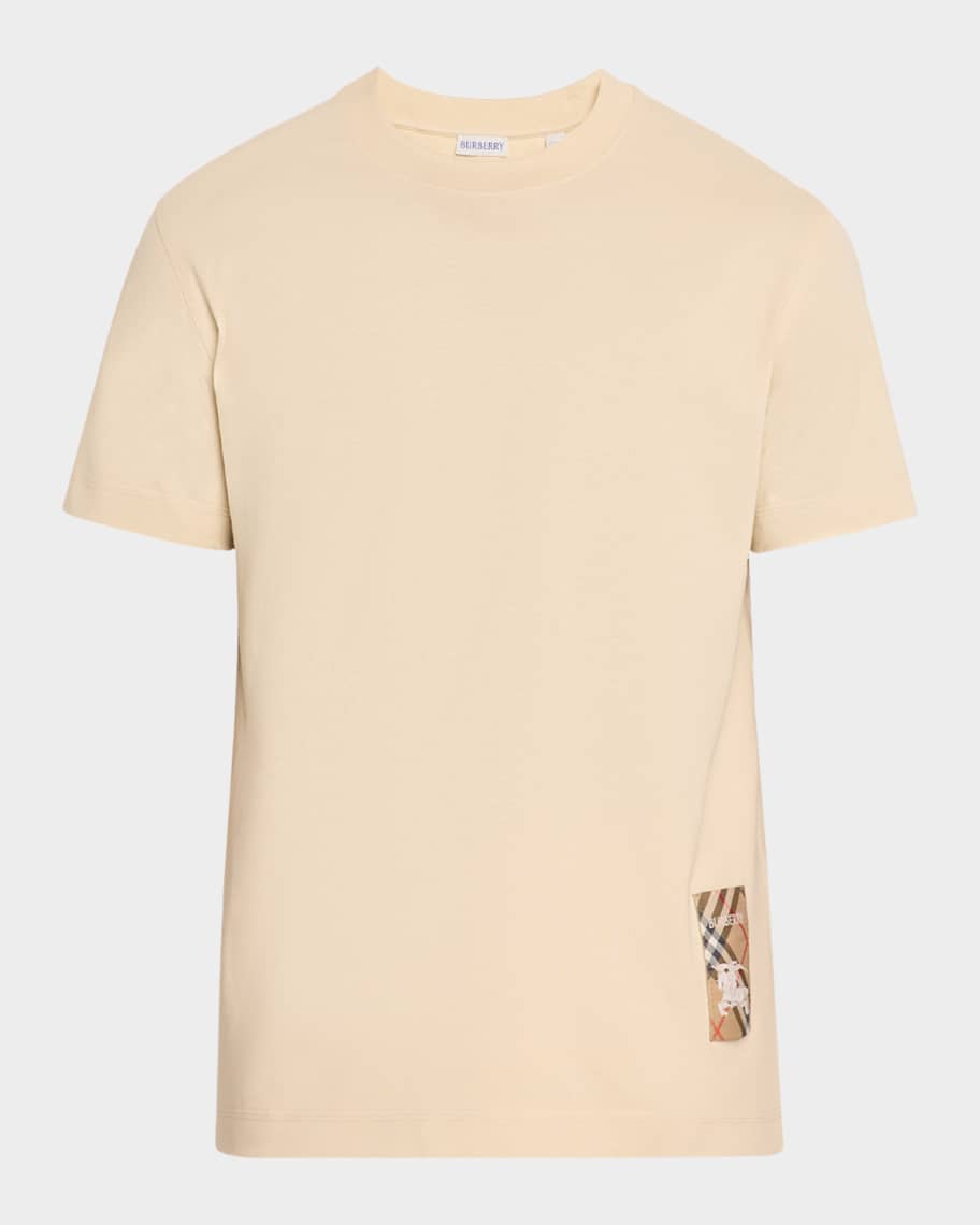 Burberry Men's Check Label T-Shirt | Neiman Marcus