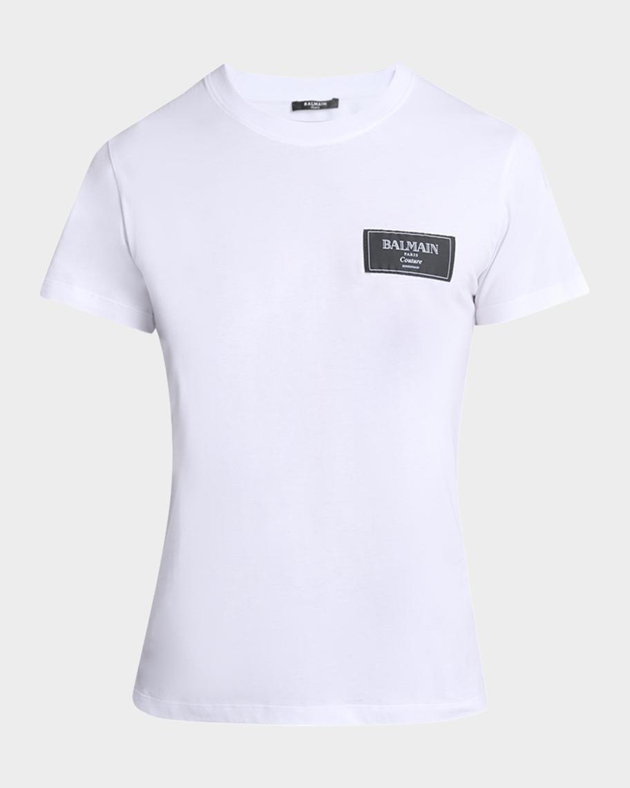 Balmain Men's Couture Label T-Shirt | Neiman Marcus