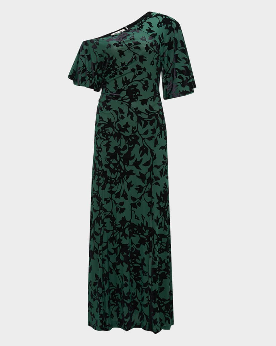 DIANE VON FURSTENBERG ジョーゼット マキシワンピース 中古・古着通販】DIANE VON FURSTENBERG (ダイアンフォンファ
