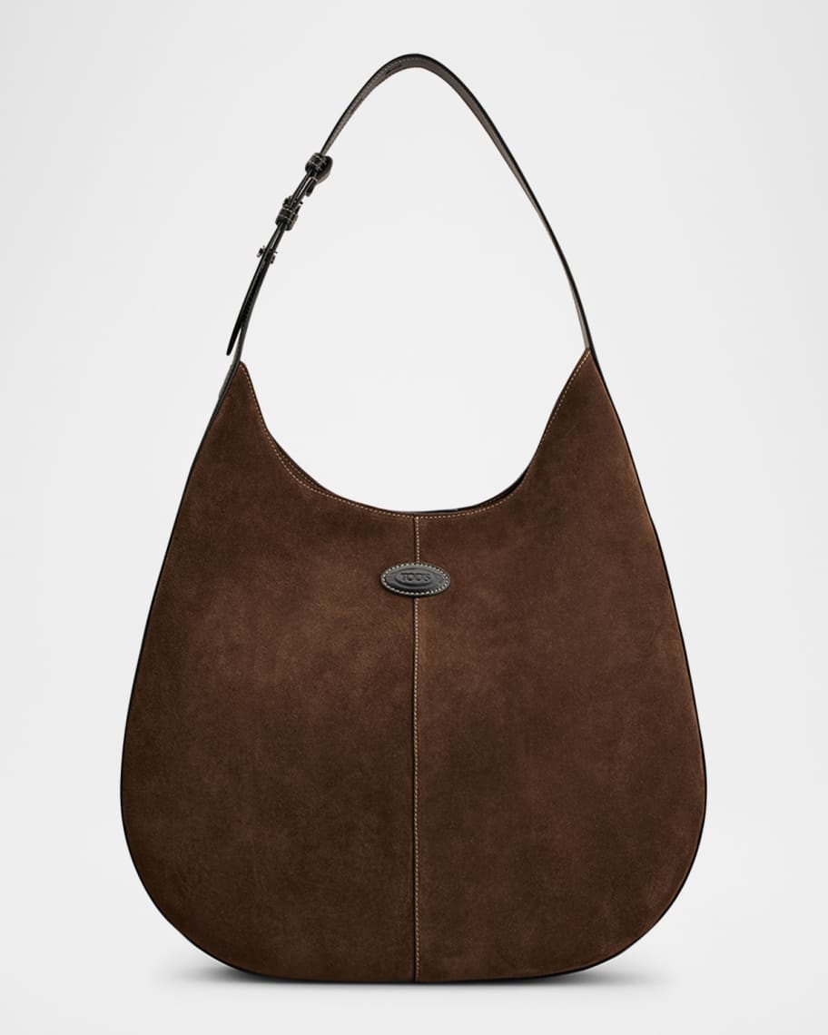 【関税＆送料込み】Tod'S 'Hobo' Brown Leather Bag Woman BROWN Tod's Di Bag Hobo in Leather Medium